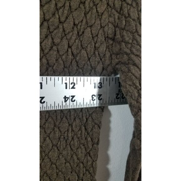Max Studio Womens Dress Size Medium Brown Long Sleeve Sweater Knit Cotton Blend - Picture 8 of 10